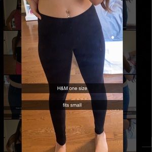 H&M plain black leggings